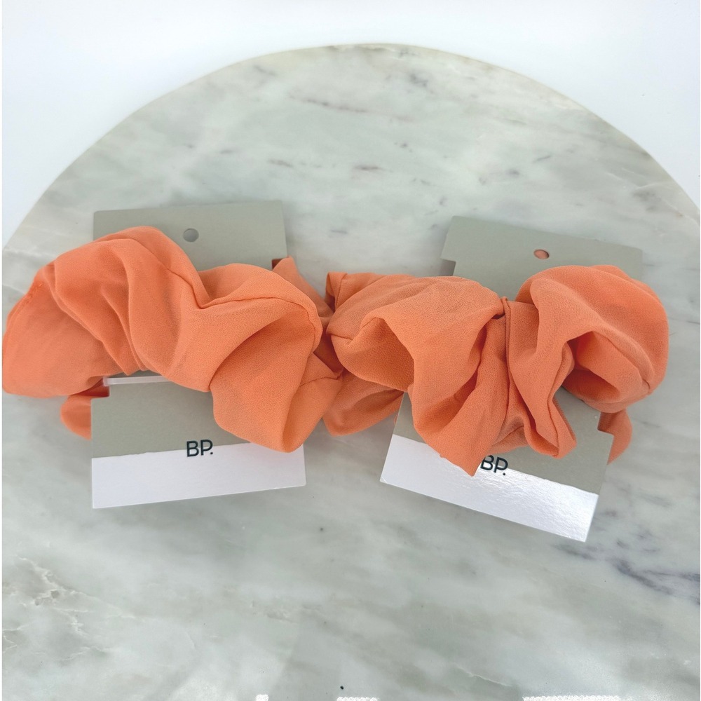 BP. Scrunchies Set of 2 Coral Orange Hair Ties Nordstrom